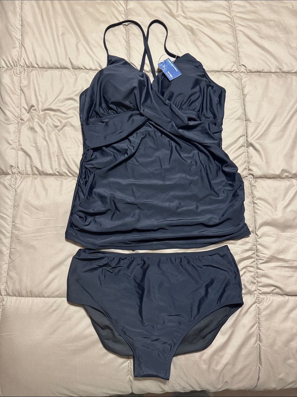 NWT Classic Black Tankini Set - Women Swim